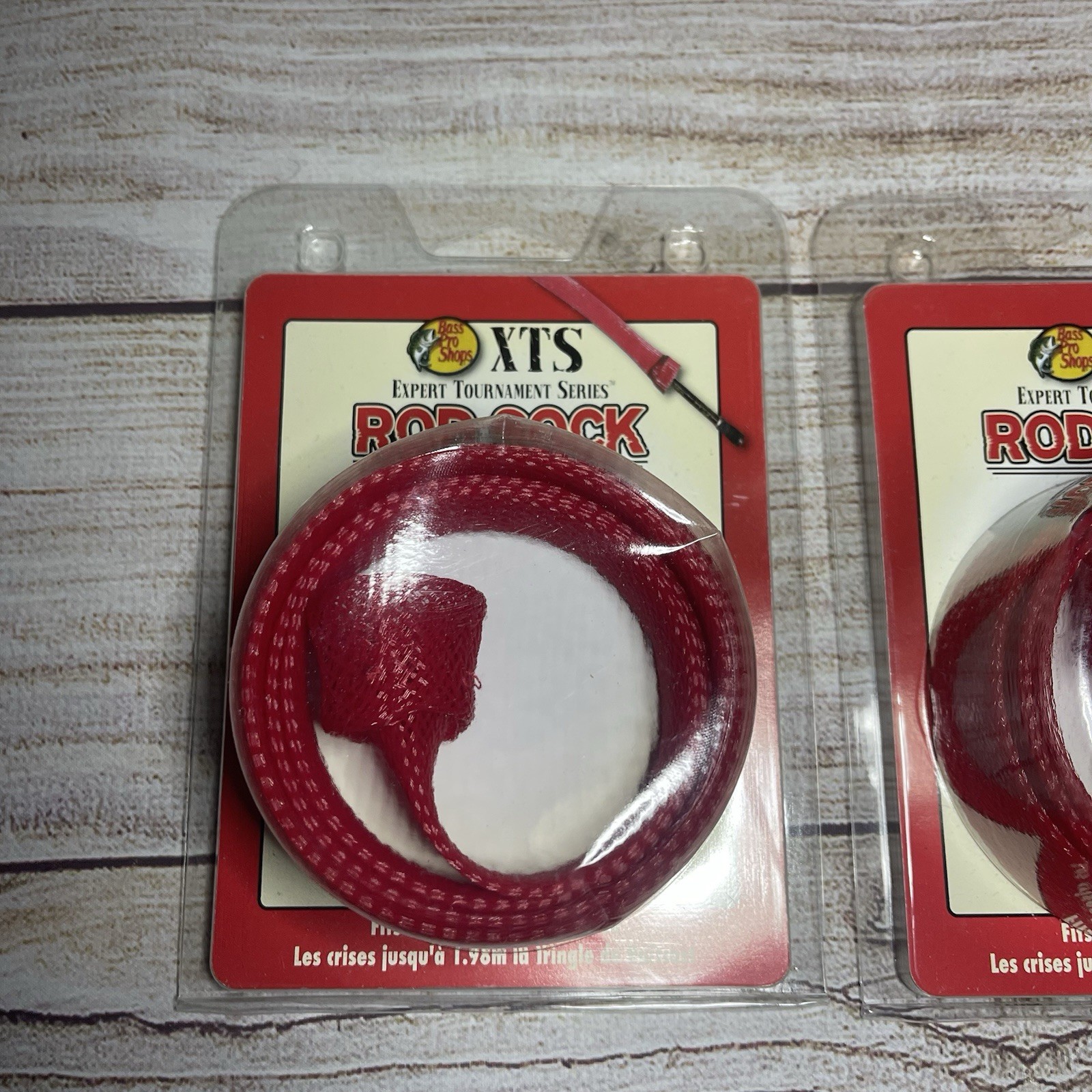 Bass Pro Shops XTS Rod Socks • Baitcast Rod Up To 6’6″ Red NEW Fishing