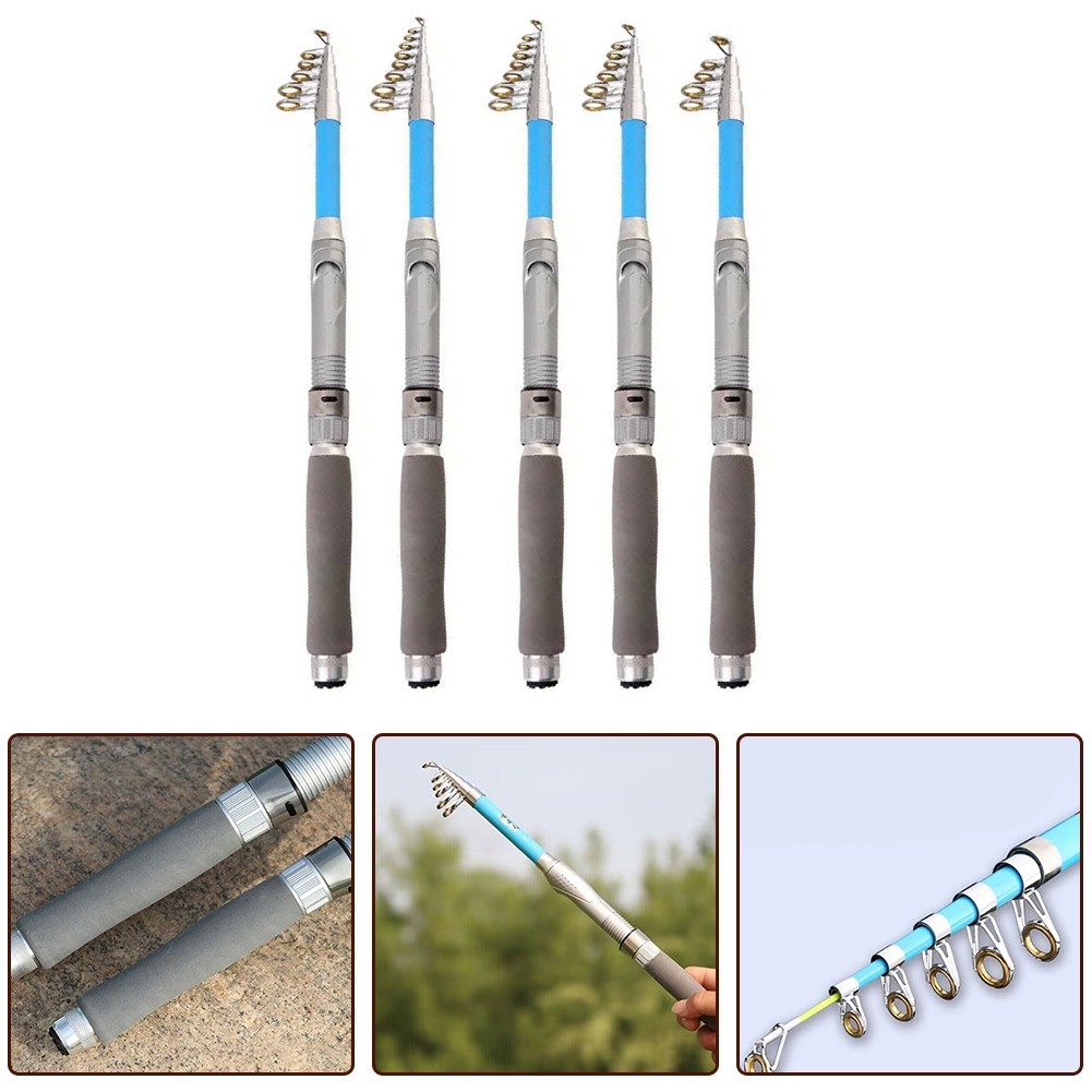 High Performance 7 Section Telescopic Fishing Rod 1 83 6m Carbon Fiber Pole