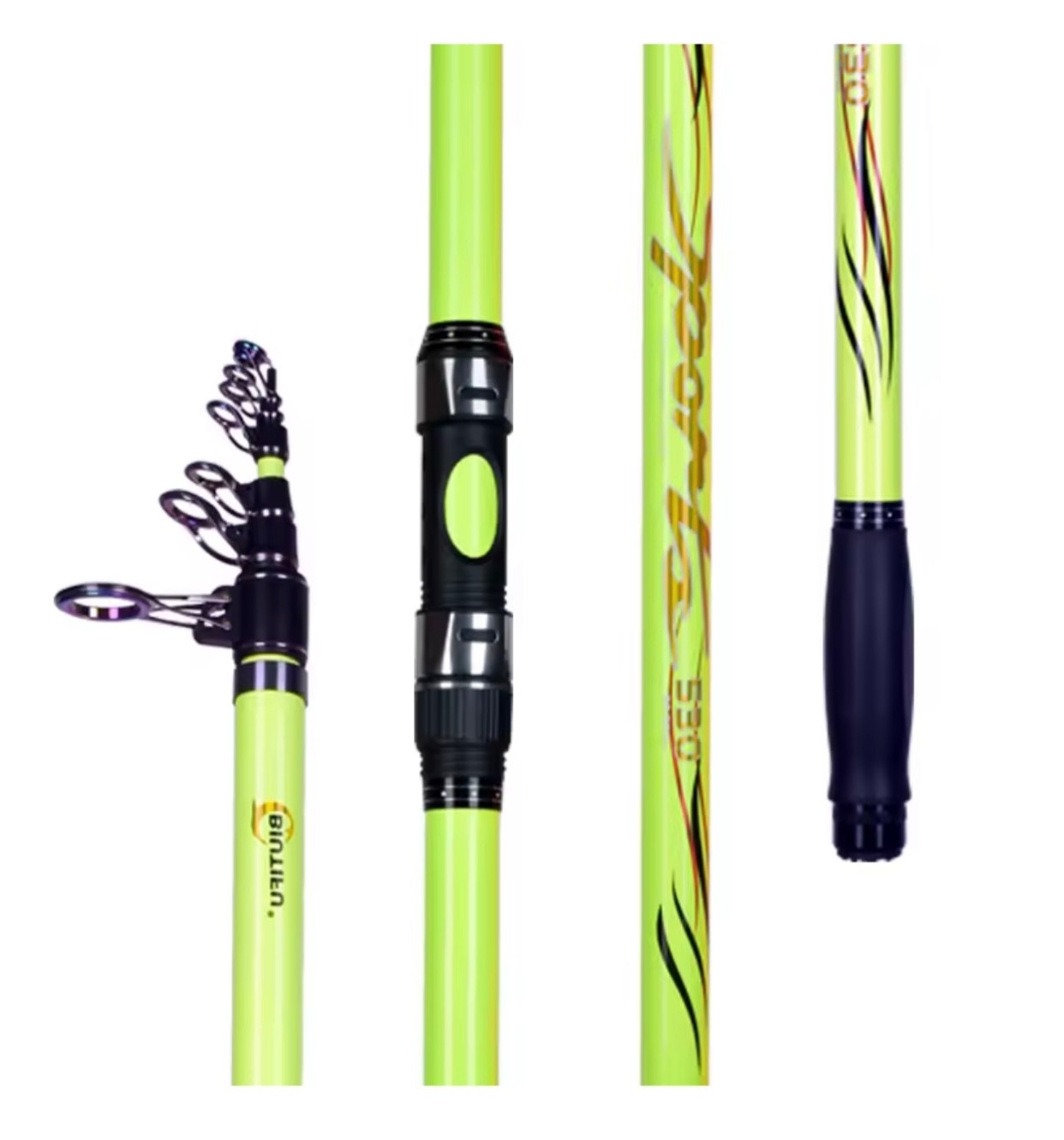 Telescopic Fishing Rod Sea Surf Pier Saltwater Freshwater Rods Various