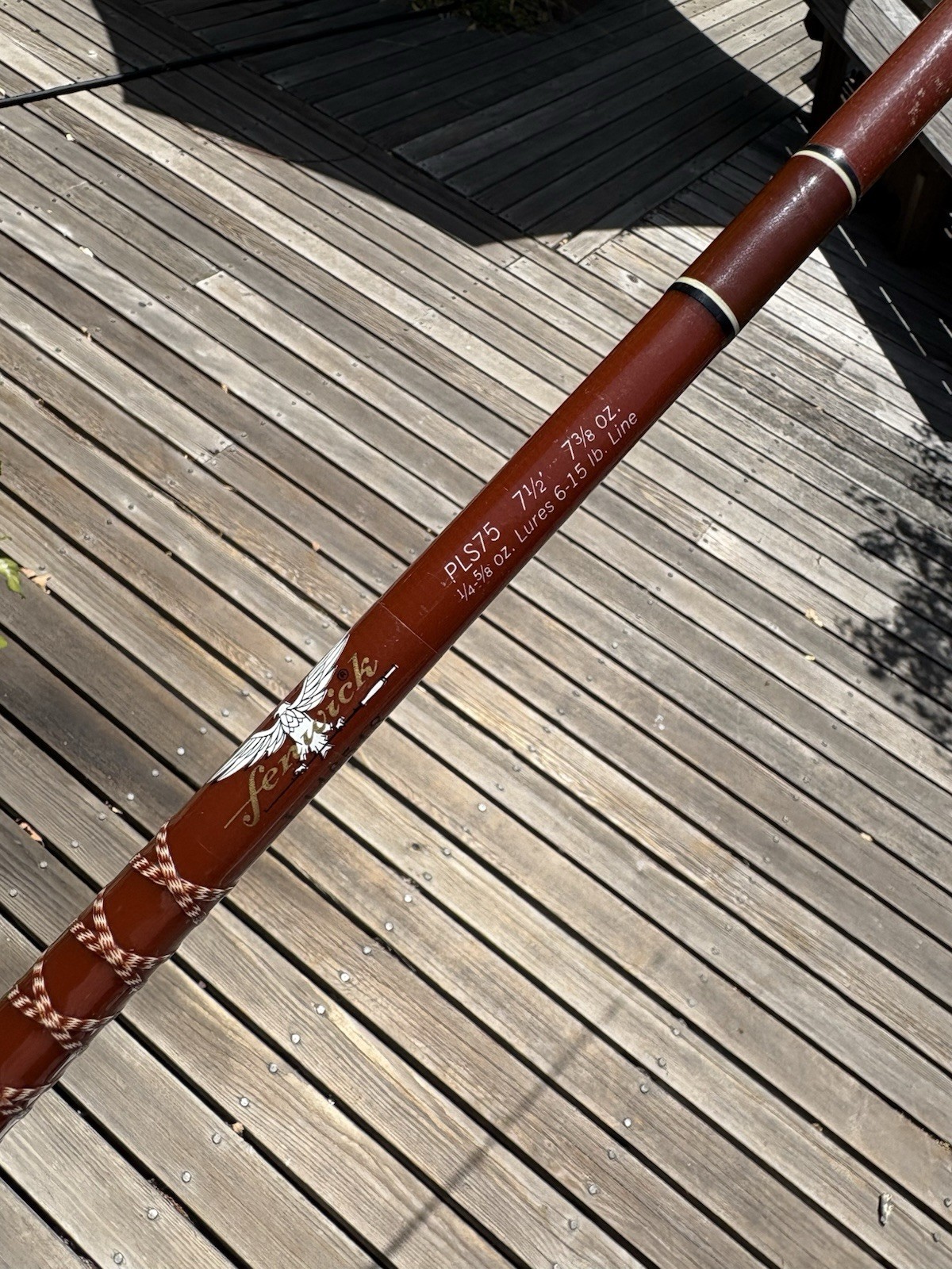 Vintage Fenwick PLS75 7 1/2′ Fishing Rod/Pole With Hard Carrier