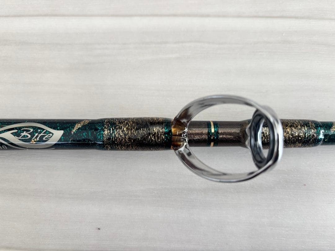 Tsuyoshi Magic Bite SR16 Fishing Rod Blue-Green Used, Light Wear