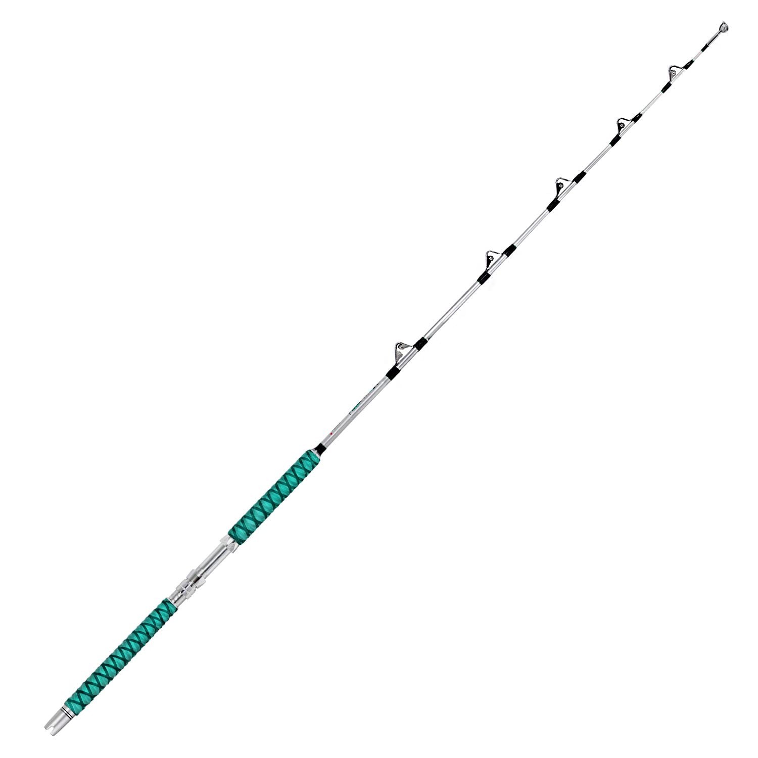 Fiblink Saltwater Fishing Rod 1 Piece Trolling 6′ – 50-80lb – 1pc, Green