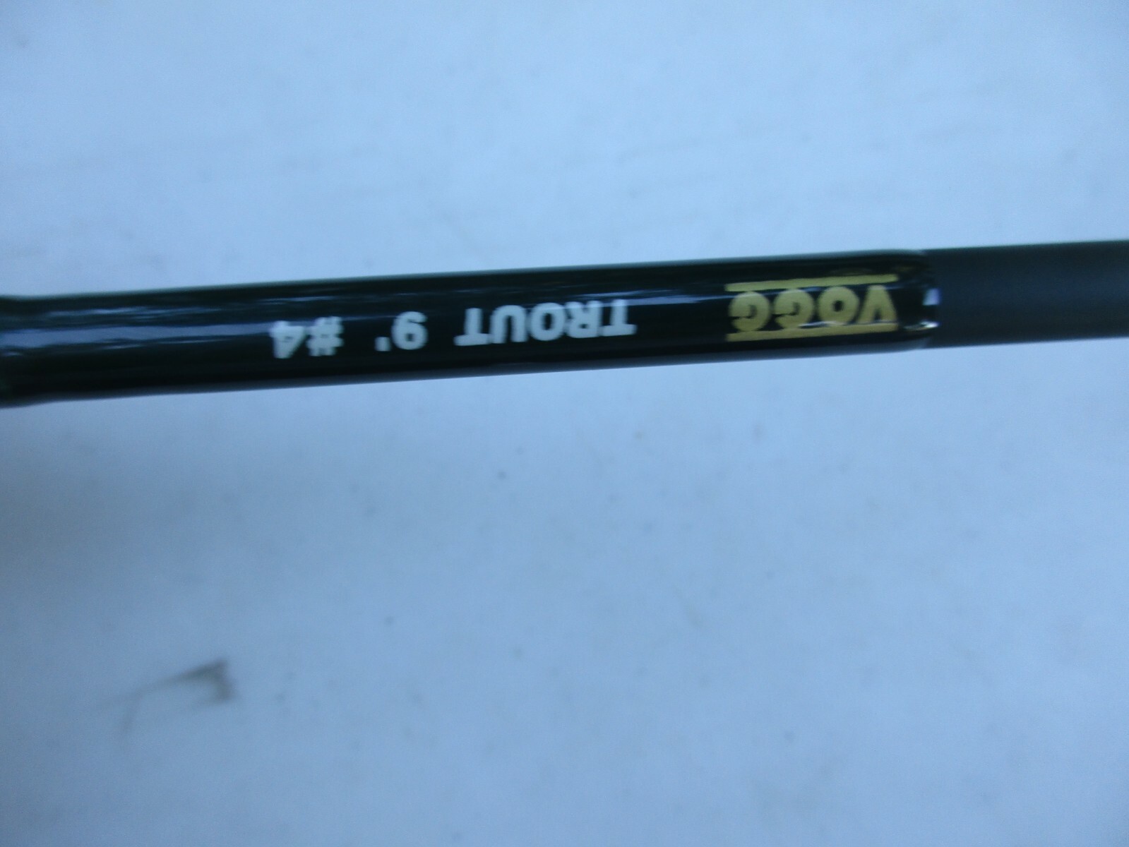 vogg fishing pole Fly Rod 9’ 4wt 2 pc. sock, case trout, reel 5/6 large arbor