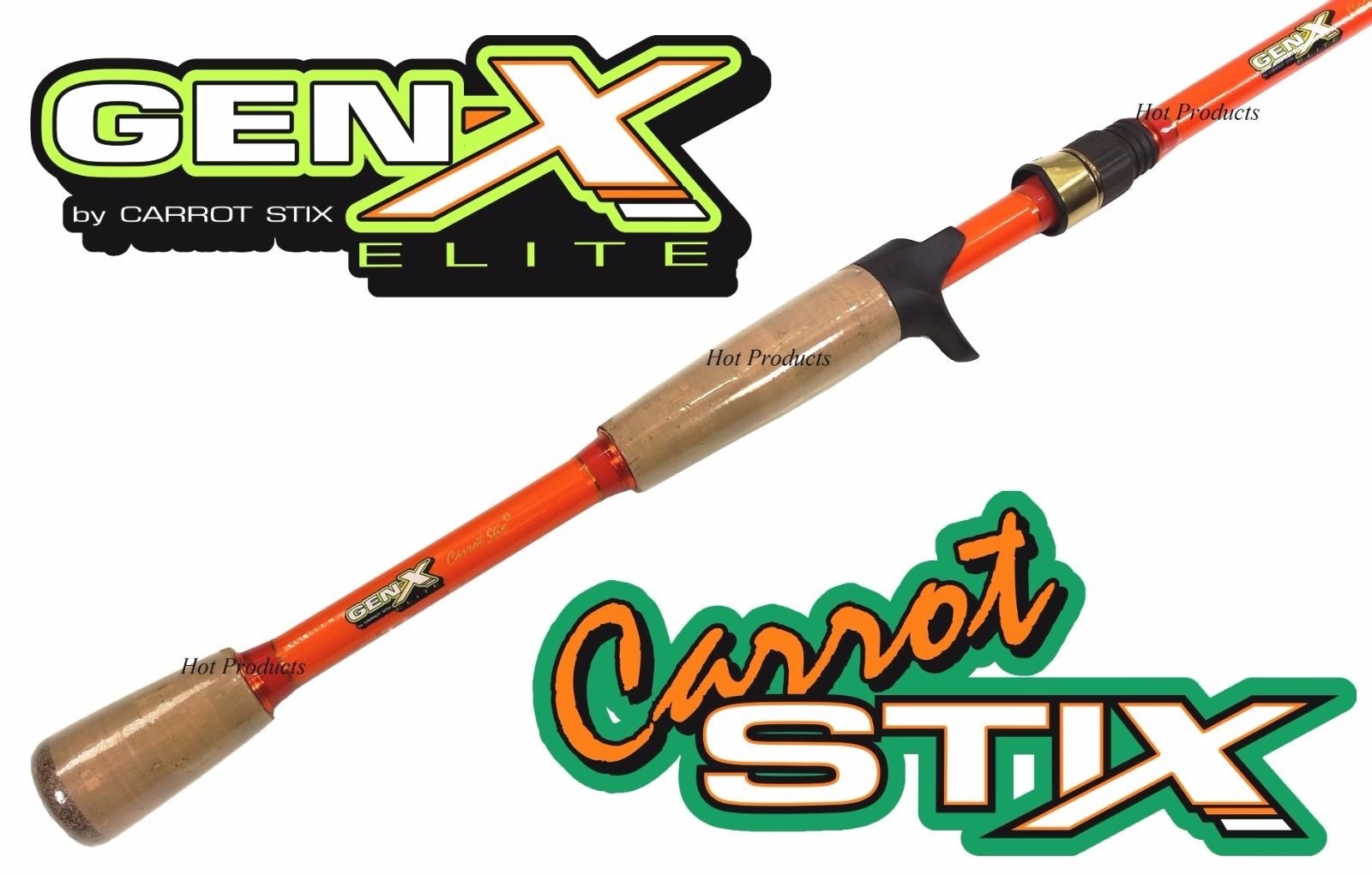 Carrot Stix CASTING 7′ Extra Heavy GEN X ELITE Fishing Rod CGXE701XH-F-C