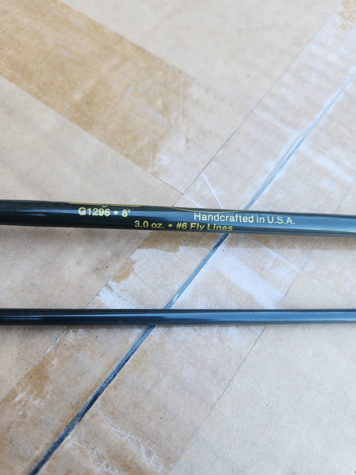 New Lamiglas (G-1000 G1296) 8′ #6 Weight Graphite 2pc Fly Fishing Rod USA
