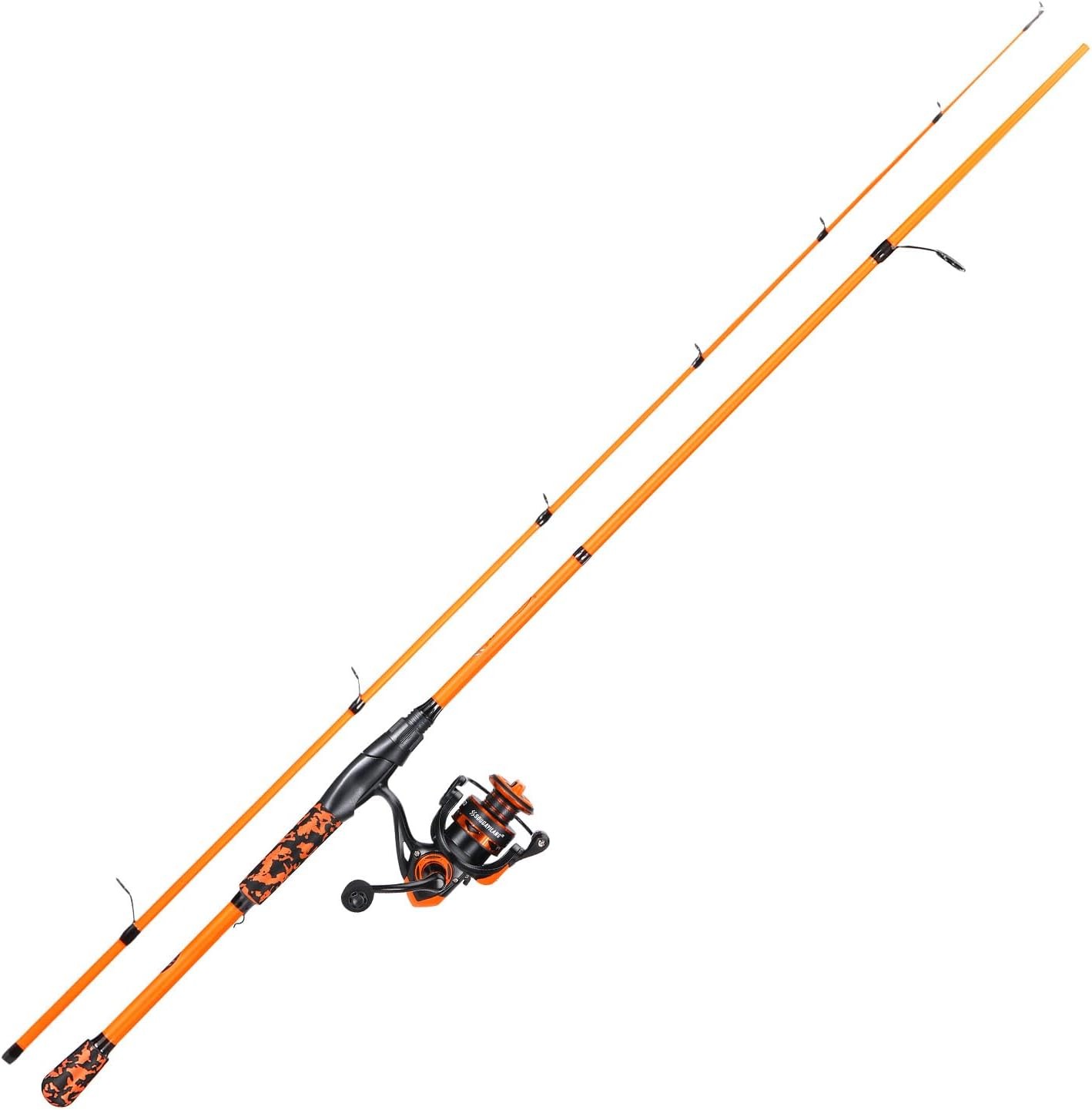 Spinning Combo – 5.2:1 Gear Ratio 15.6LB Drag IM7 Graphite 2-Piece Rod Stainless