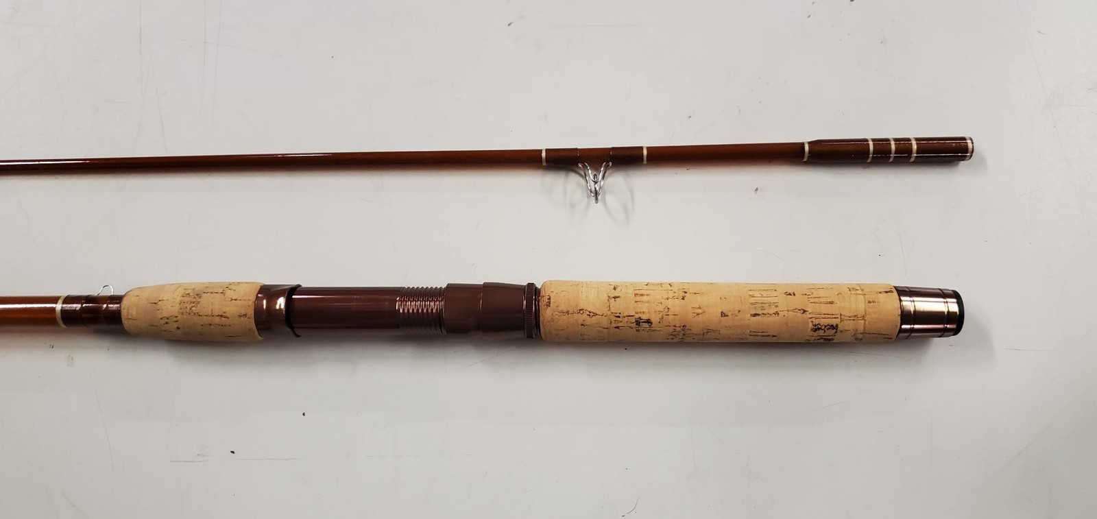 New Cortland sr-2000 h spinning rod 7 1/2 1-586-1 fishing fiberglass Cork Handle