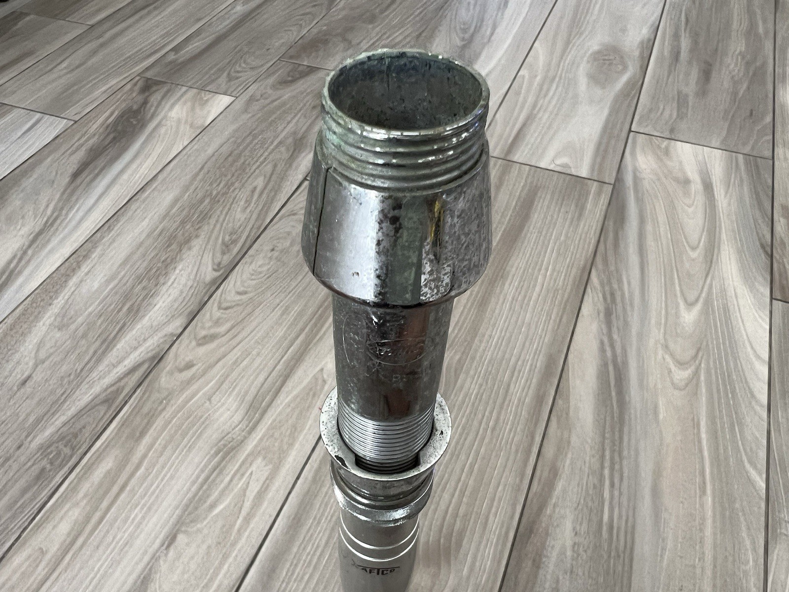 Aftco Aluminum Uni-Butt Straight Fishing Rod Butt #2 18 inch w/ Varmac Seat USA