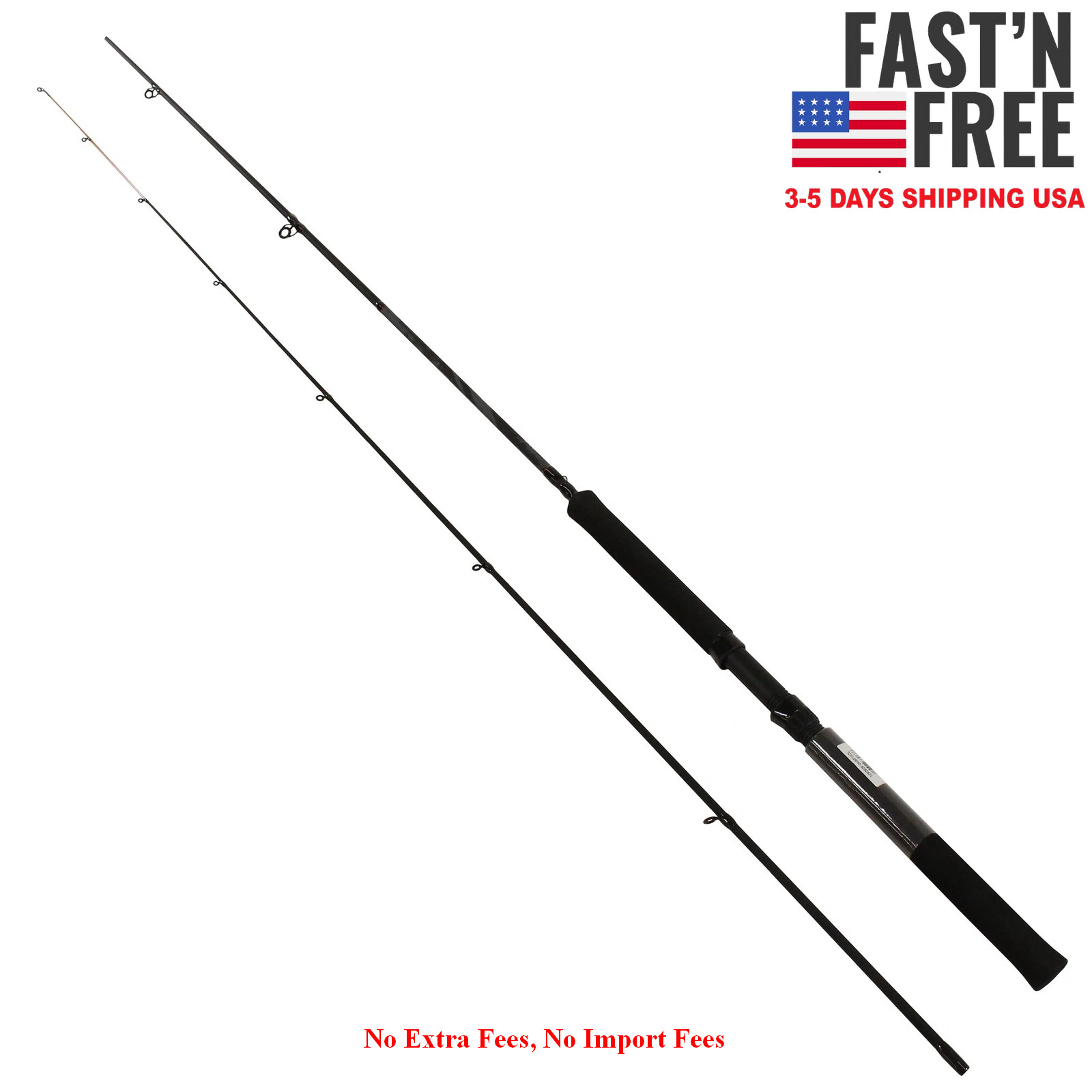 Shakespeare Crappie Hunter Spinning Rod, 10′ Light Fishing Rod, 2 Piece, NEW USA