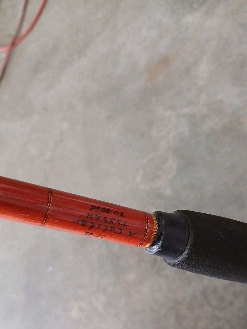 CALSTAR 5′ 11″ 30-80 LB CUSTOM CONVENTIONAL FISHING ROD MINT!