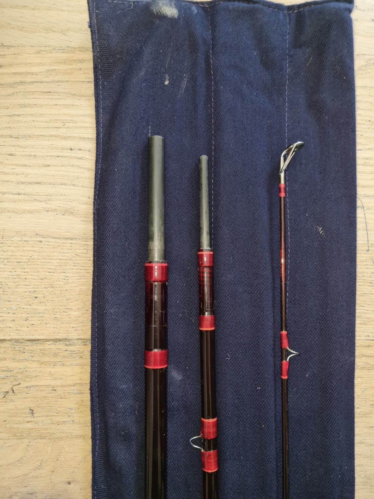 Hardy Graphite Deluxe Spey Caster 15′ #10 three sections