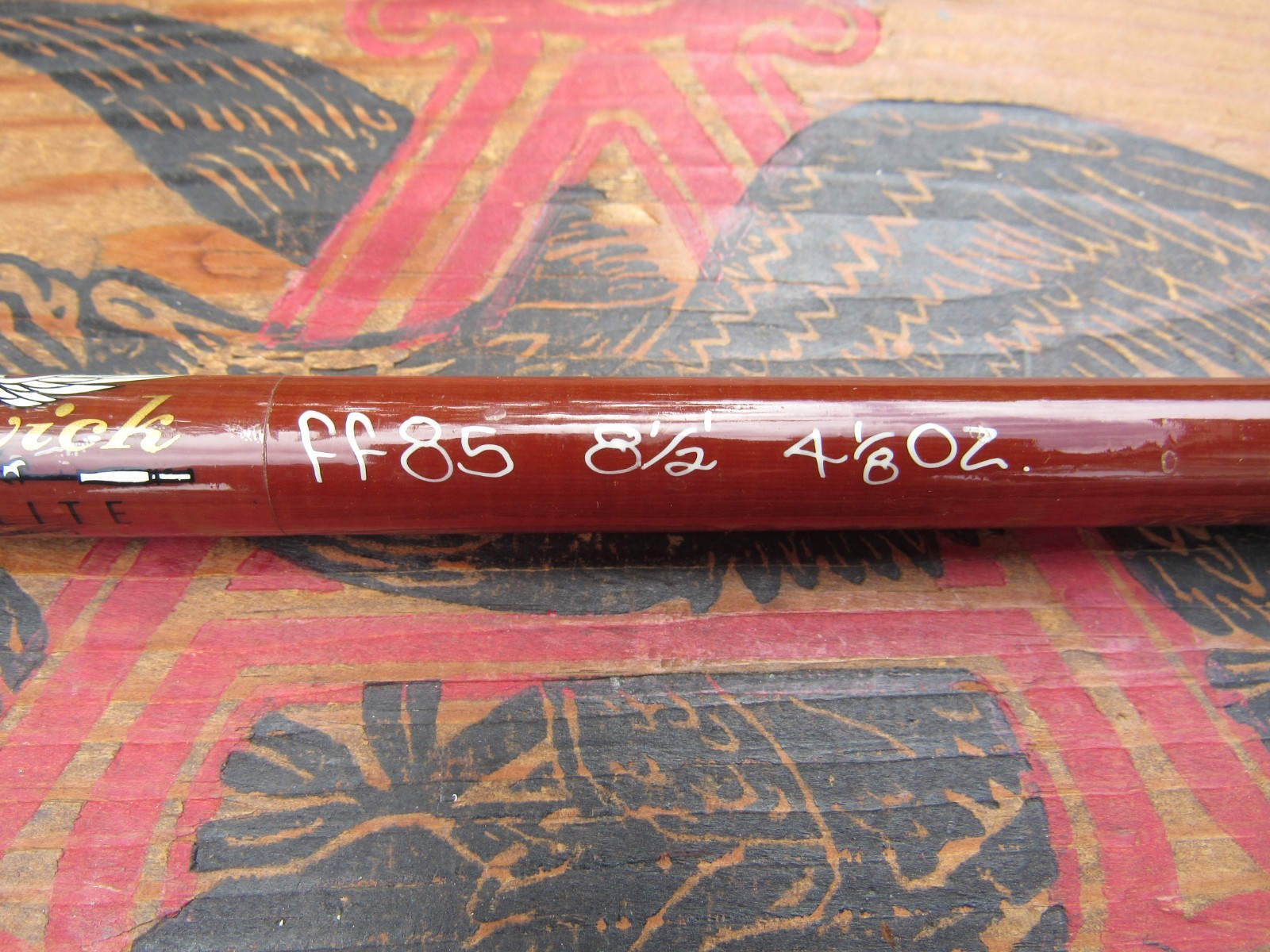 Vintage Fenwick FF85 Feralite 8″6″ Fly Rod USA Made Fiberglass 7-8-9 Excellent
