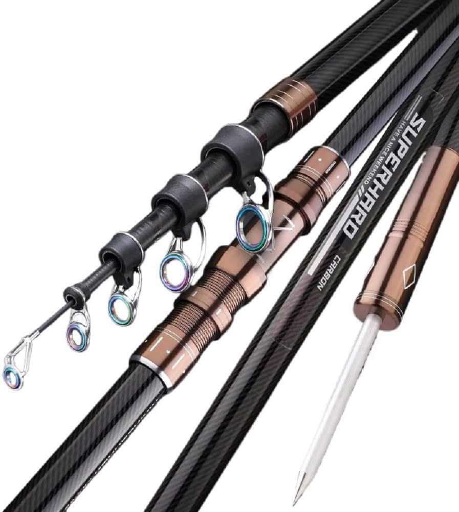 7Ft 9Ft 12Ft 13Ft 14Ft 15Ft Telescopic Fishing Rod Carbon Portable Spinning F…