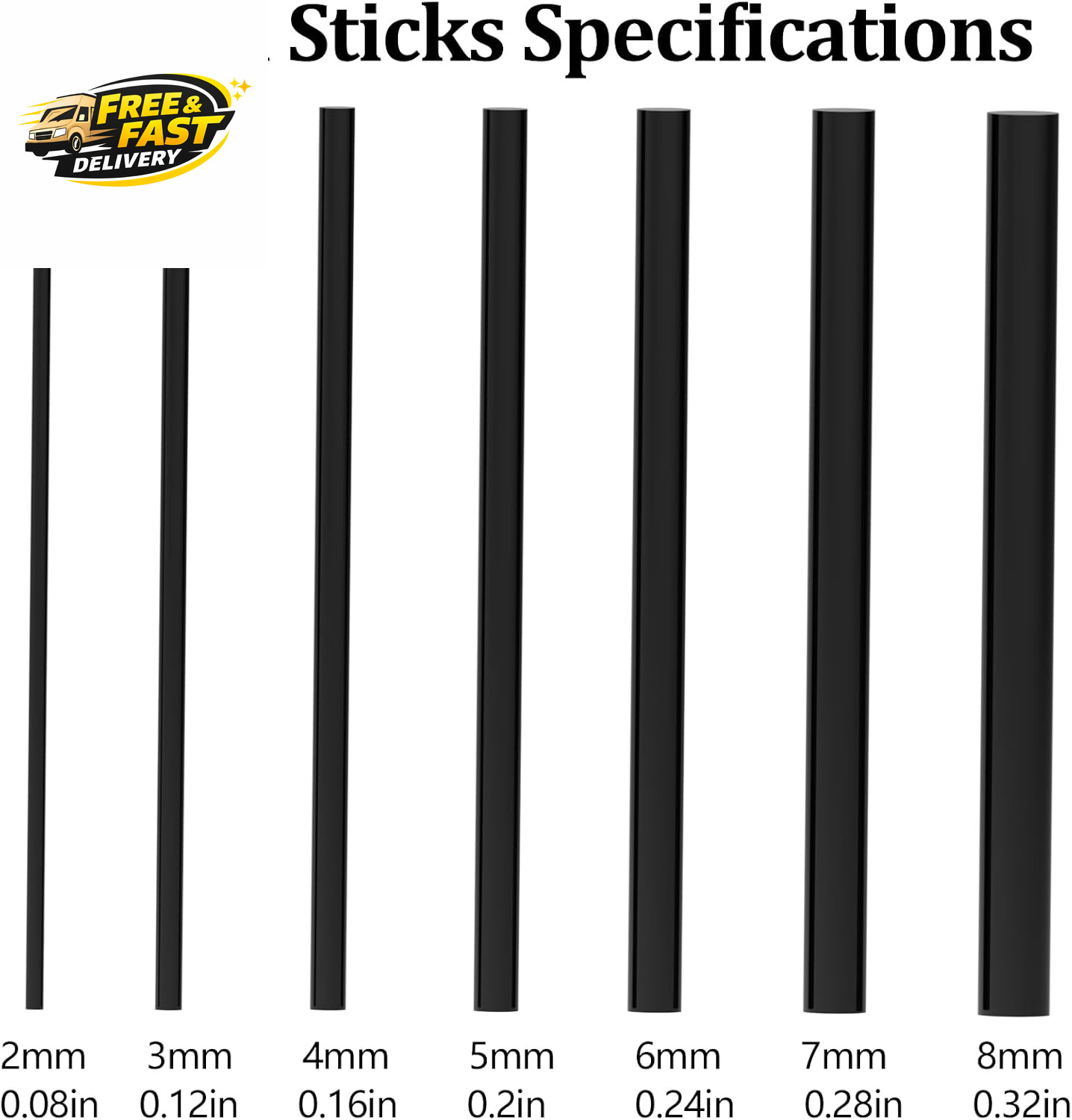 Fishing Rod Repair Kit Complete with Accesssories, Carbon Fiber Stick Fishing