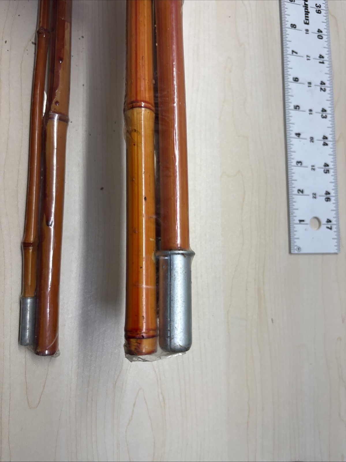 Lot of 3, B’n’M’s 8 & 12 Ft Jointed Bamboo Poles 2&3 Piece, BnMs TL82 L123 READ