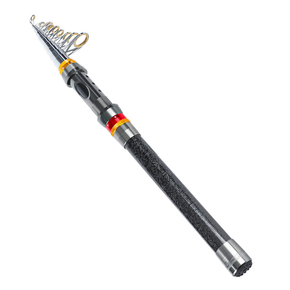 6-12ft Saltwater/Freshwater Spinning Fishing Rod Carbon Fiber Telescopic Pole US