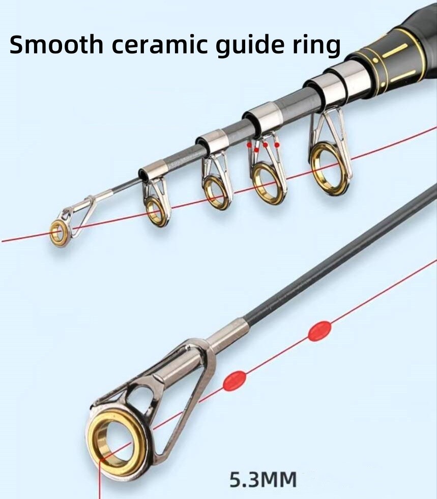 Telescopic Fishing Rod Carp Carbon Fiber Rod Spinning Casting Fast Action Pole