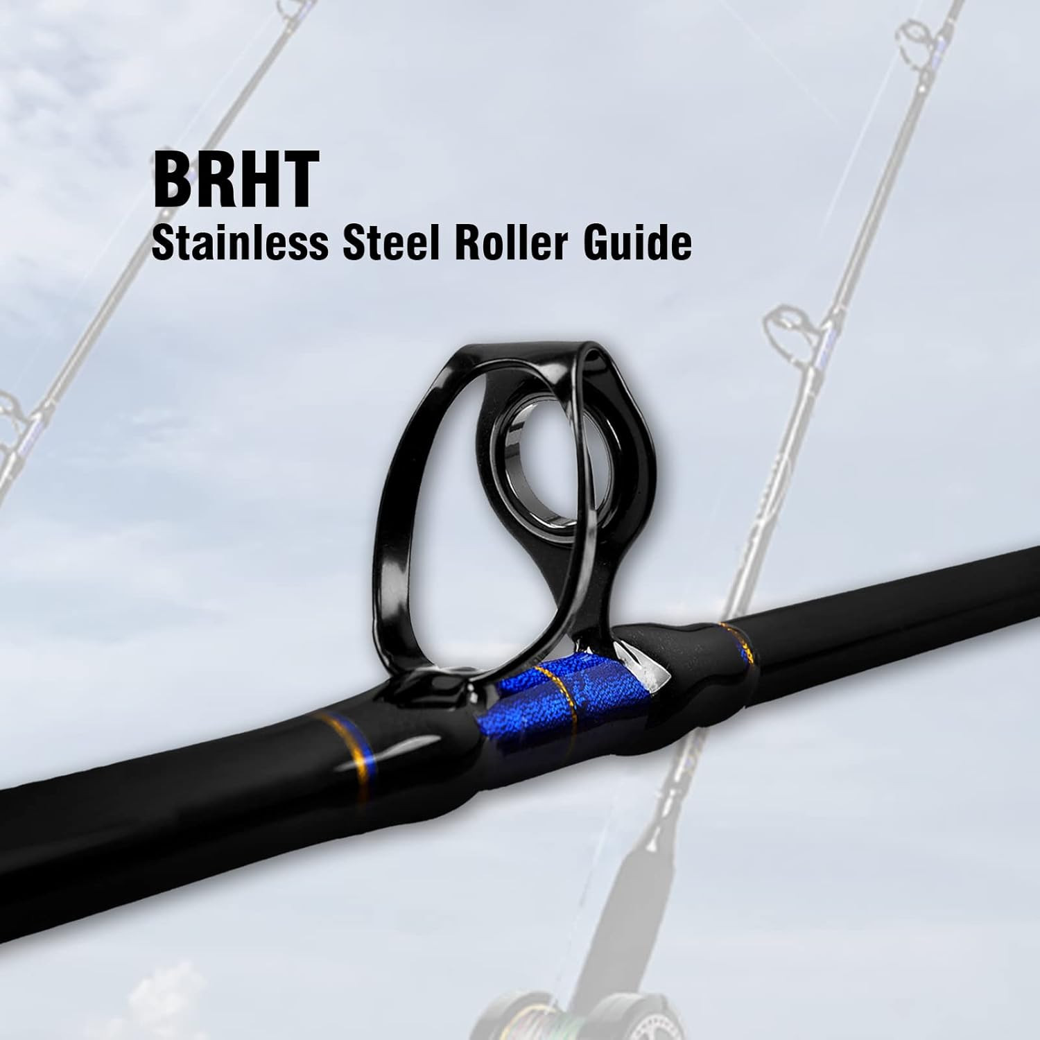 1-Piece Conventional Boat Rod Saltwater Offshore Graphite Spinning Fishing Rod(6