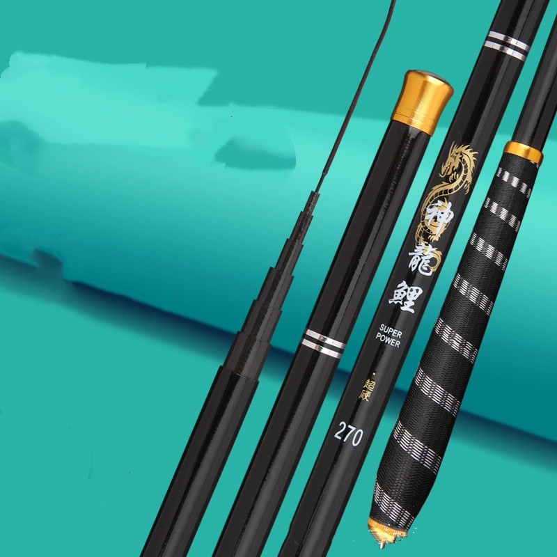 Stream Fishing Rods 1.8m-2.7m Carbon Fiber Telescopic Fishing Rod Hand Pole Hard