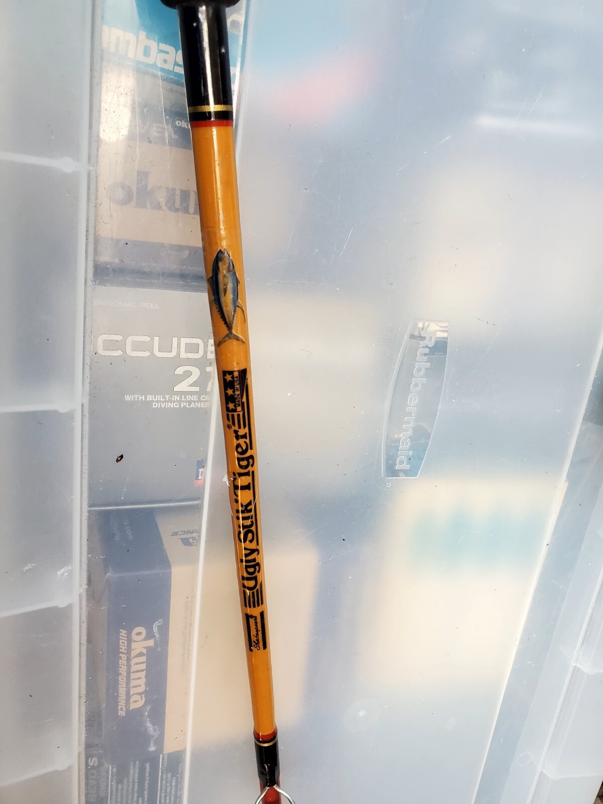 Shakespeare Ugly Stik Tiger BWC2200 Sigma 12-20lb 6’6″ boat rod made in USA EUC