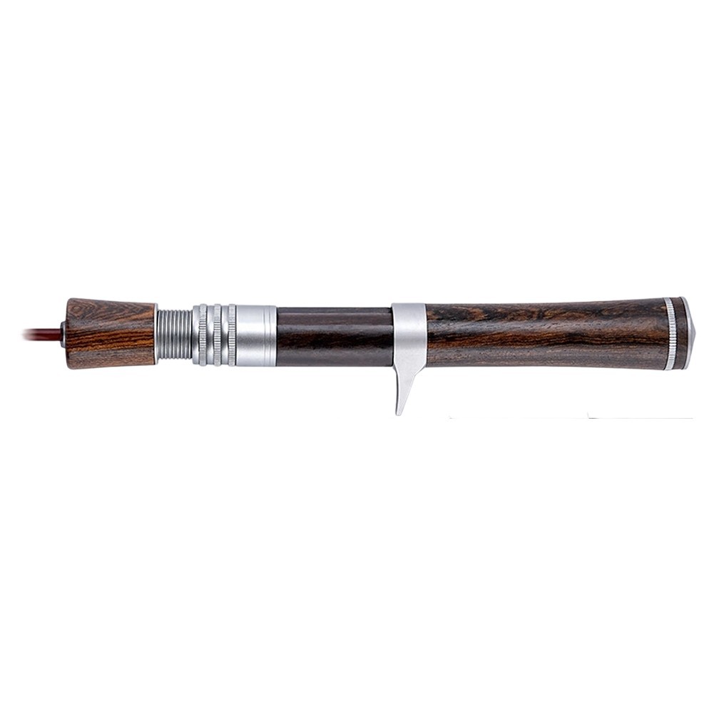 Portable Solid Wood Handle Fishing Rod 168cm UL Light Stream Rod for Bass Trout