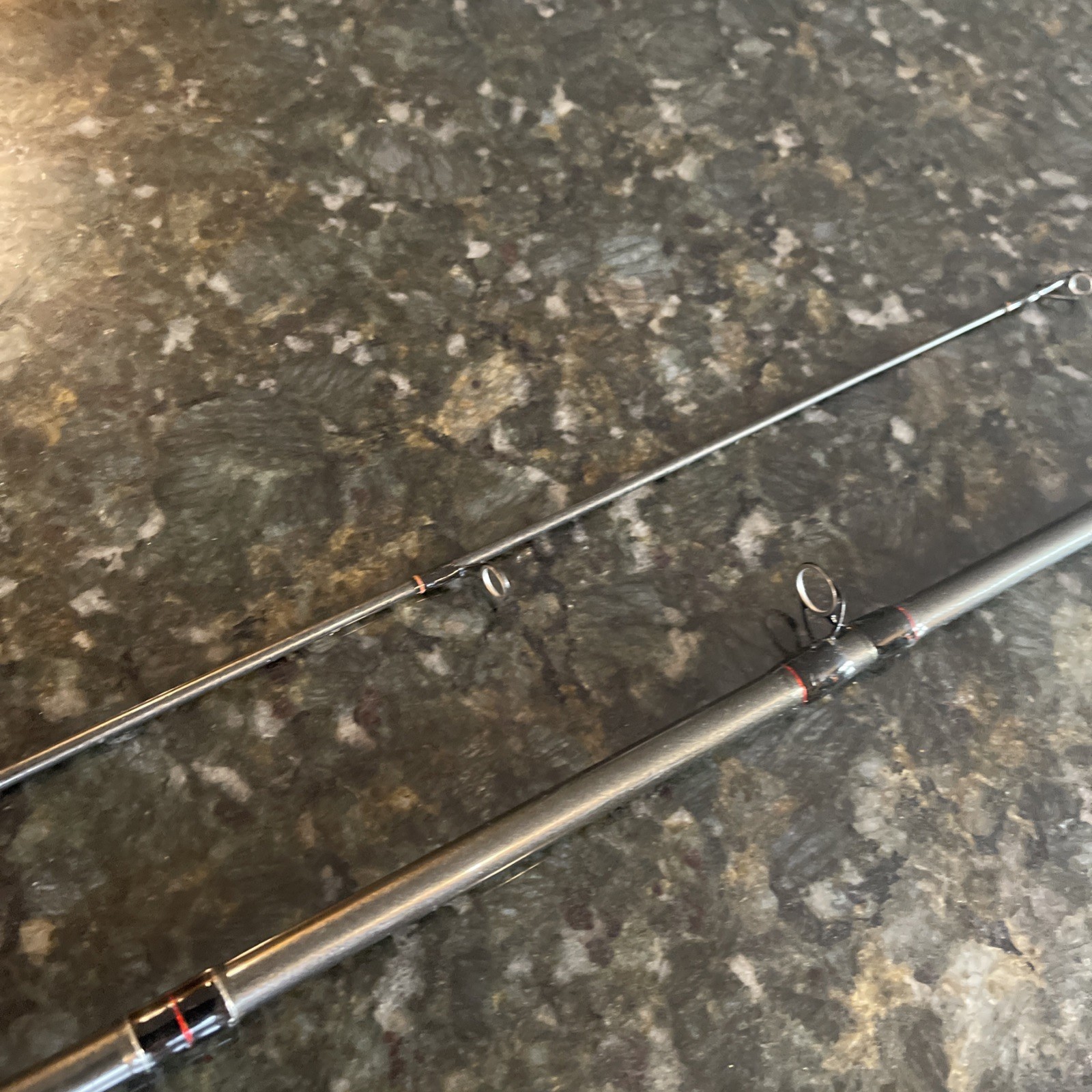Shakespeare Alpha ALP 60 2M medium 6′ casting rod 6-12 Lb Line 2 Pc Rod