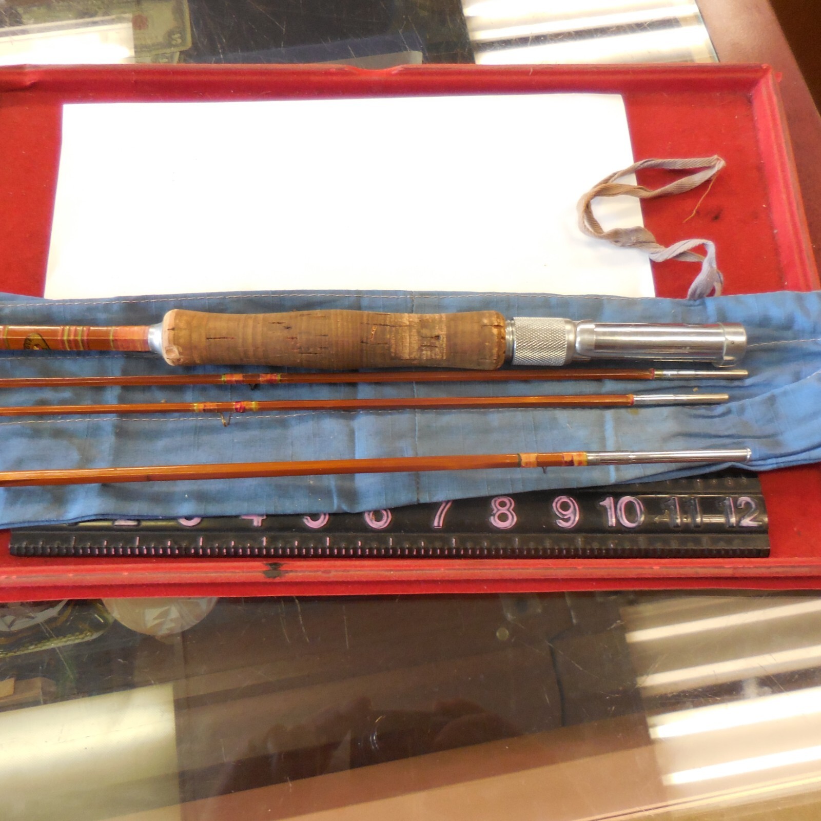 MONTAGUE FLY ROD FLASH 8 1/2ft BAMBOO 3 JOINTS MED EXT TIP Mint