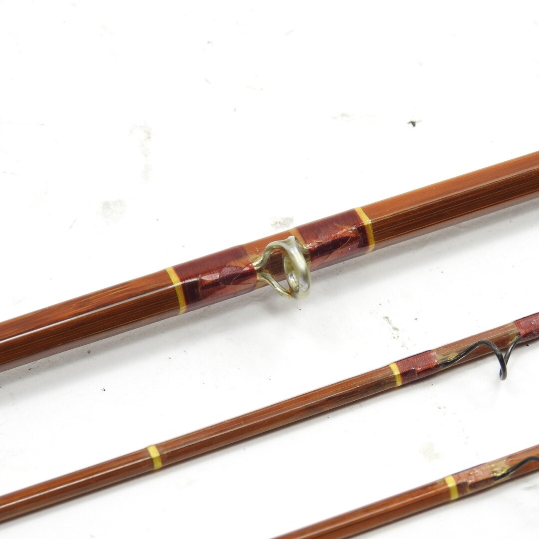 Fred Debell Impregnated “Presentation” Bamboo Fly Rod. 7′ 6”. W/ Tube & Sock.