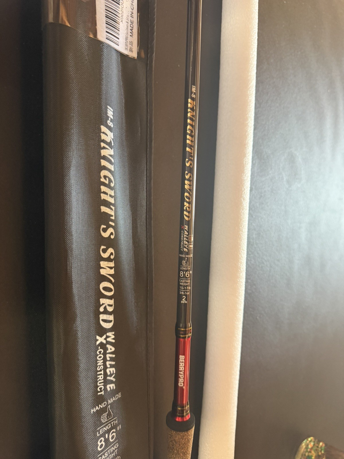 Salmon & Steelhead Spinning Rod IM8 Carbon Walleye Fishing Rod 8’6”