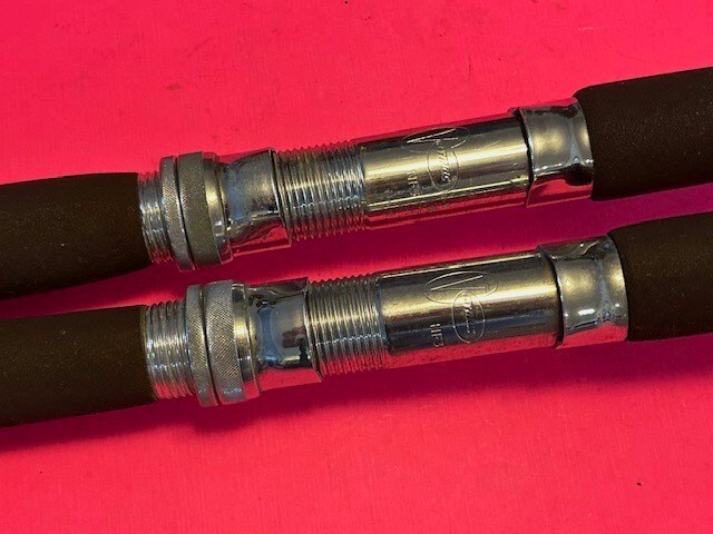 VINTAGE CUSTOM BUILT 7 FOOT IGFA 20 OR 30 POUND CLASS FISHING RODS MATCHING PAIR