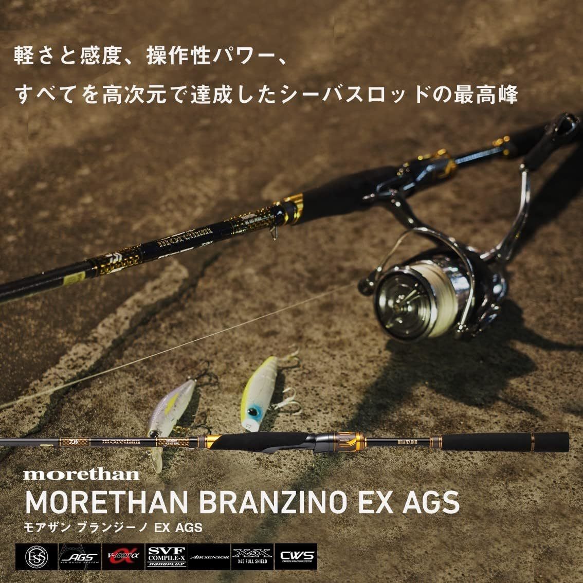DAIWA Sea Bass Rod 20 Moisan Branzino EX AGS 1010ML/M