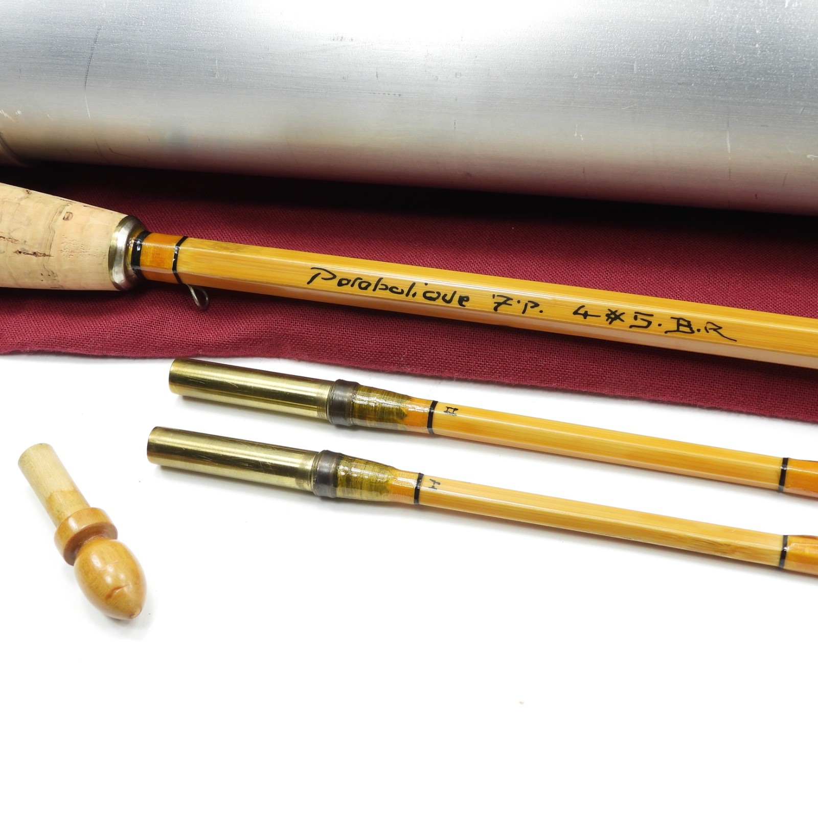 “Parabolique” Bamboo Fly Rod. Pezon & Michel Built? Charles Ritz? 7’. 4-5wt.