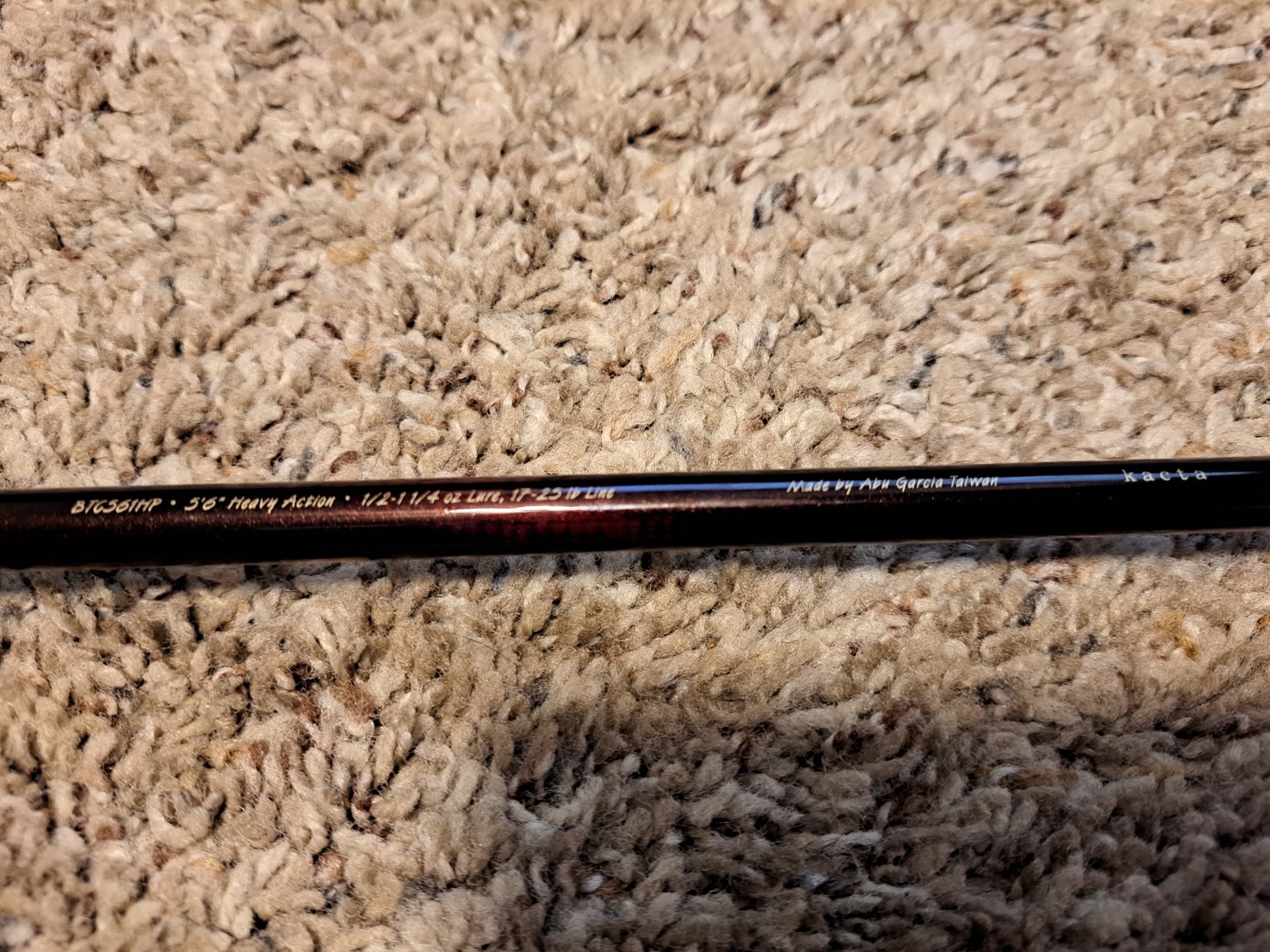 Abu Garcia Bass Tournament 5’6″ BTC56HP Larry Nixon Signed Fishing Rod NOS