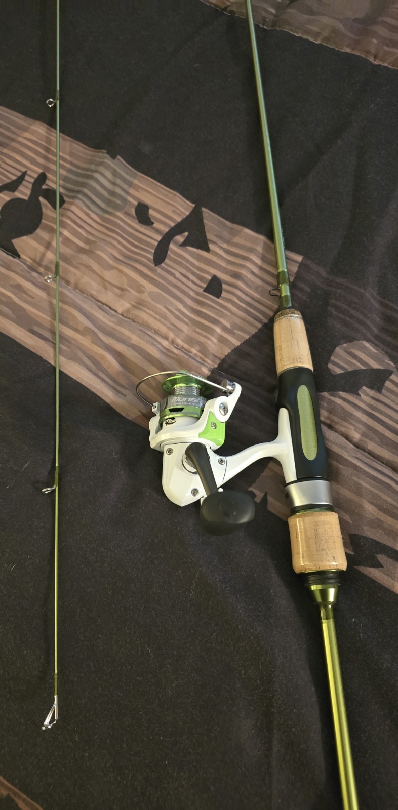 Wild Streams Ultralight Spinning&Casting Trout Rod, 2-Piece Fishing Rod for C…