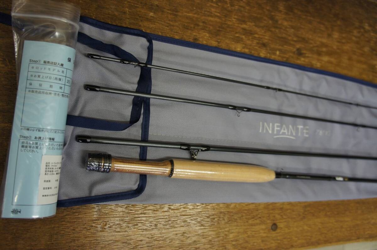 TIEMCO Euflex Infante 763-4 Graphite Fly Rod 7ft6in 3 Line 4pcs Uplock Japan