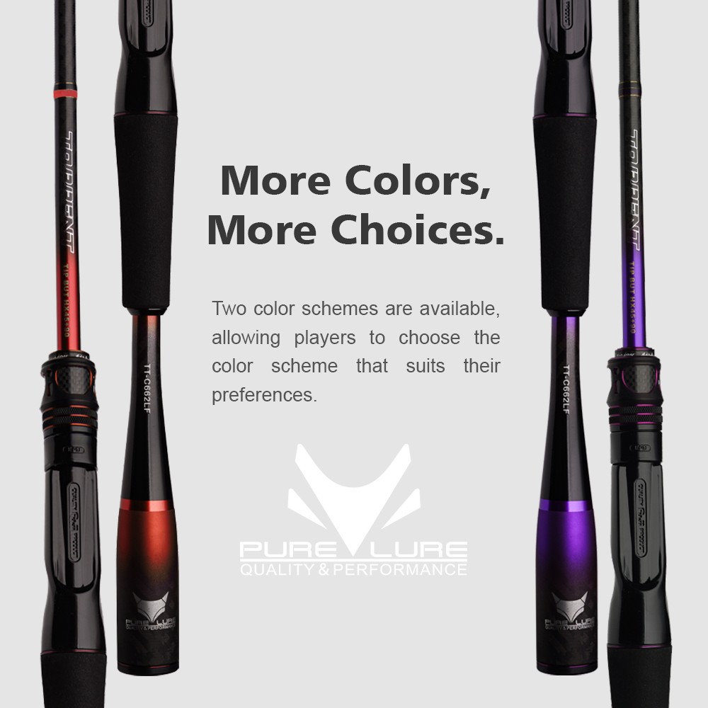 PURELURE TORRENT Red Universal Lure Fishing Rod Spinning Casting Lightweight