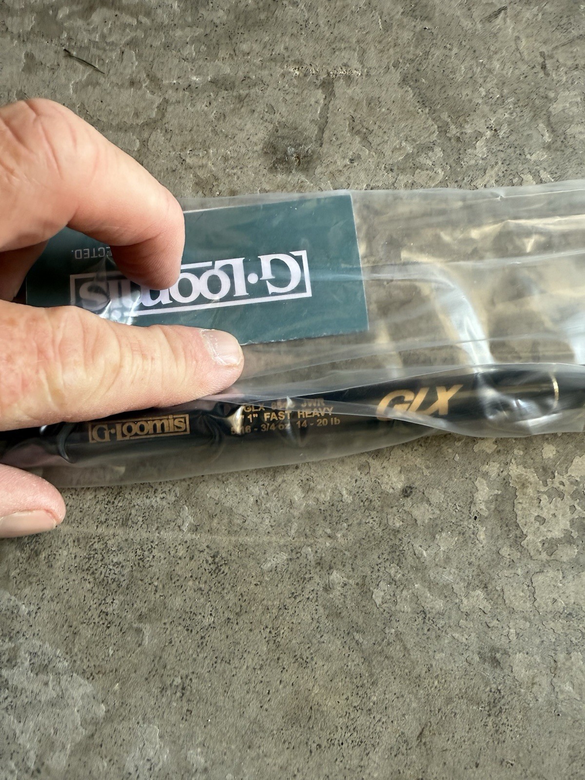 New G.loomis GLX 854c JWR Casting Rod 7’1 Heavy Bass Rod Msrp- $550