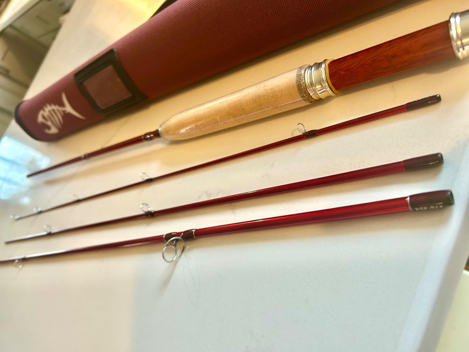 4-Piece Fly Fishing Rod, Ultra Light Carbon Fiber, Fast Action