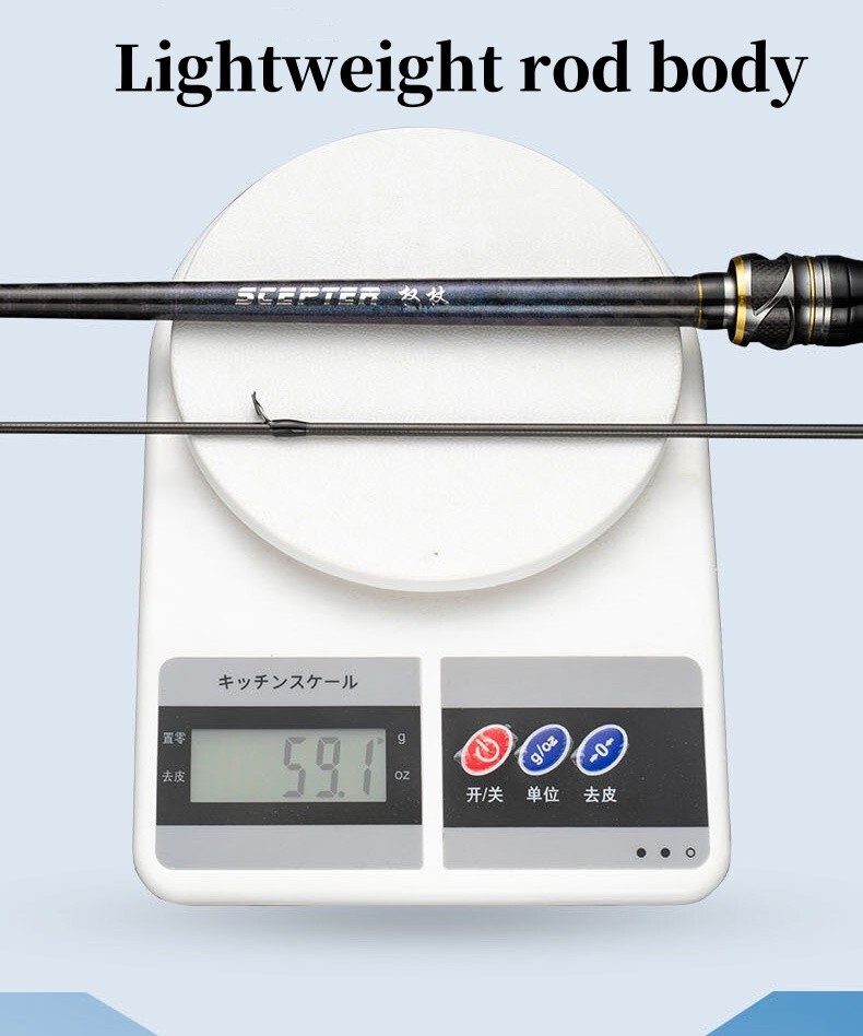 Portable Fishing Rod 1.5m/1.68m/1.8m Spinning Casting Rod Carbon Fiber Rod Bass