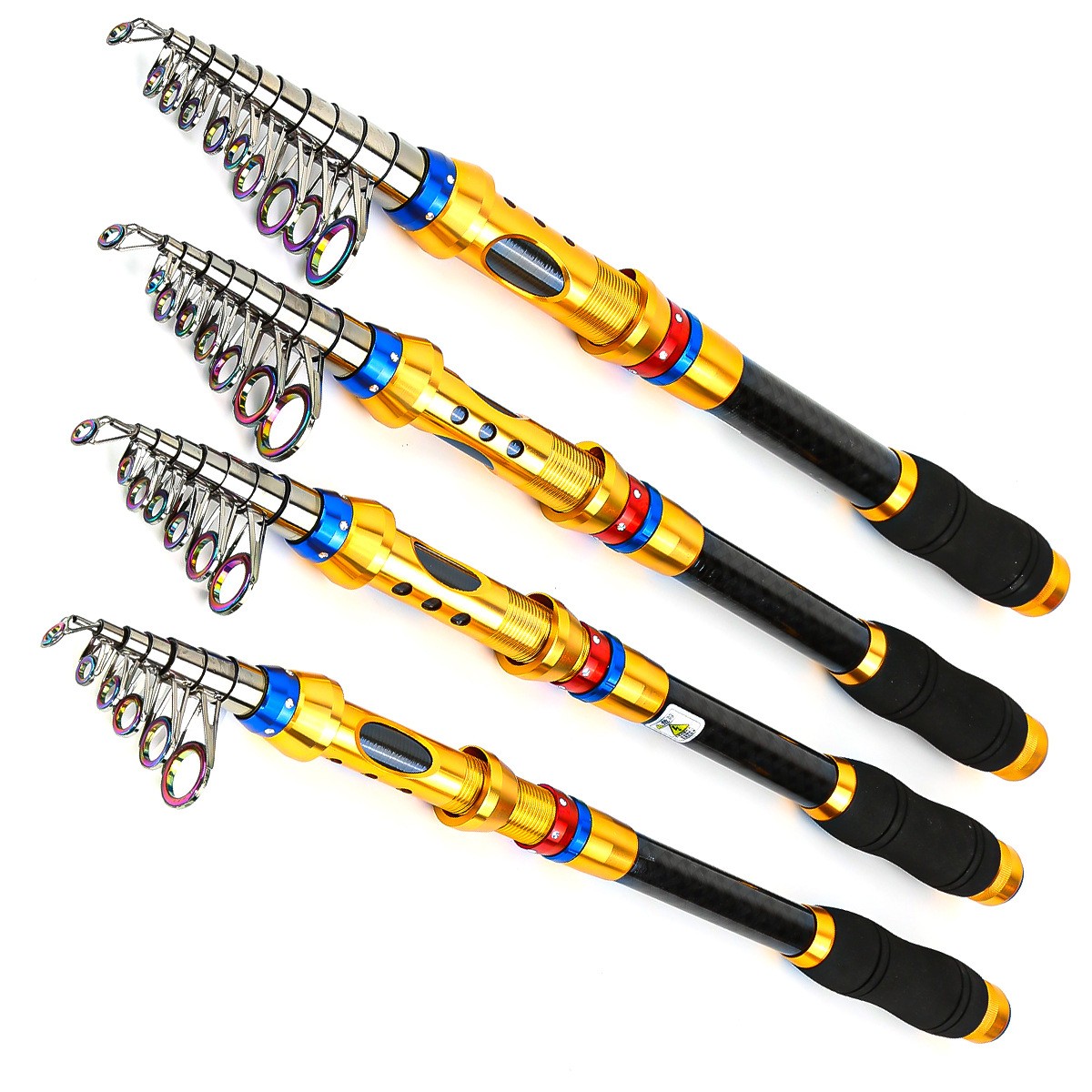 Telescopic Fishing Rods High Carbon Fiber Portable Rod Sea Spinning Pole Fast