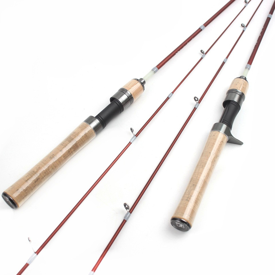 TEUCER Travel Fishing Rod 4’6” 2-5lb Ultralight Casting Spinning Rod Fast Cork