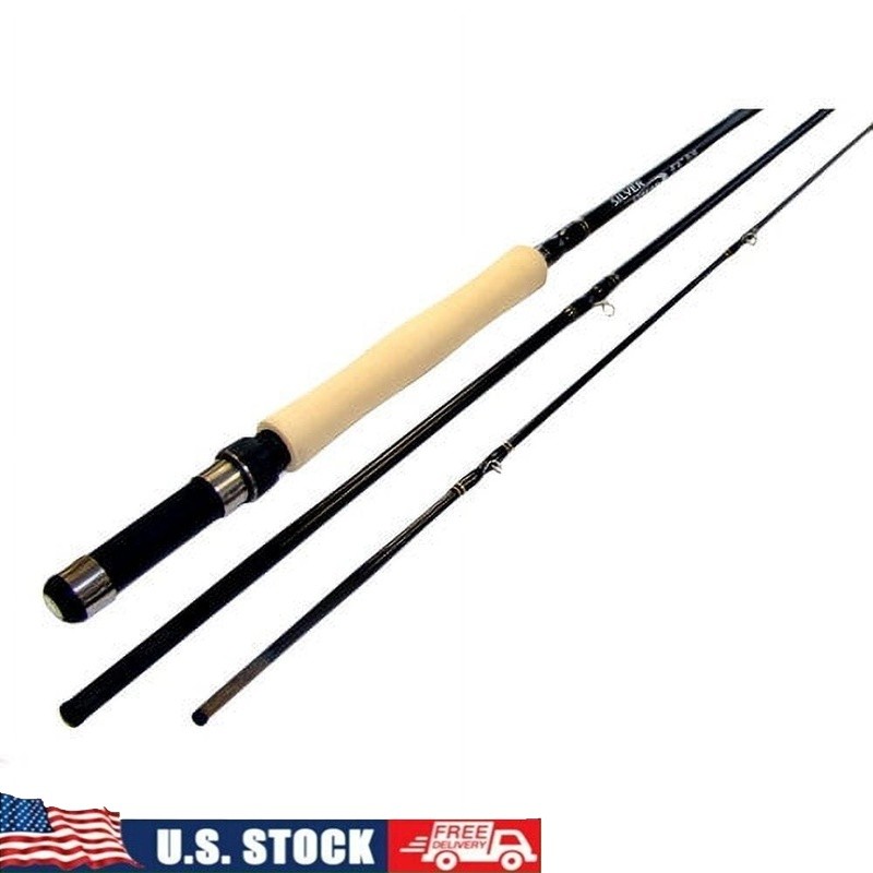 8ft Fly Fishing Rod 5/6WT 3 Piece Durable Lightweight Freshwater Saltwater New