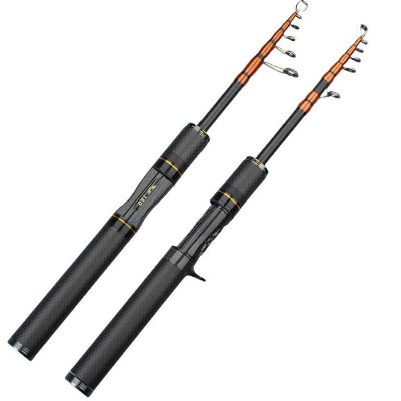 Telescopic Fishing Rods Spinning Casting Rod Carbon Fiber Rod Bass Ultra Light