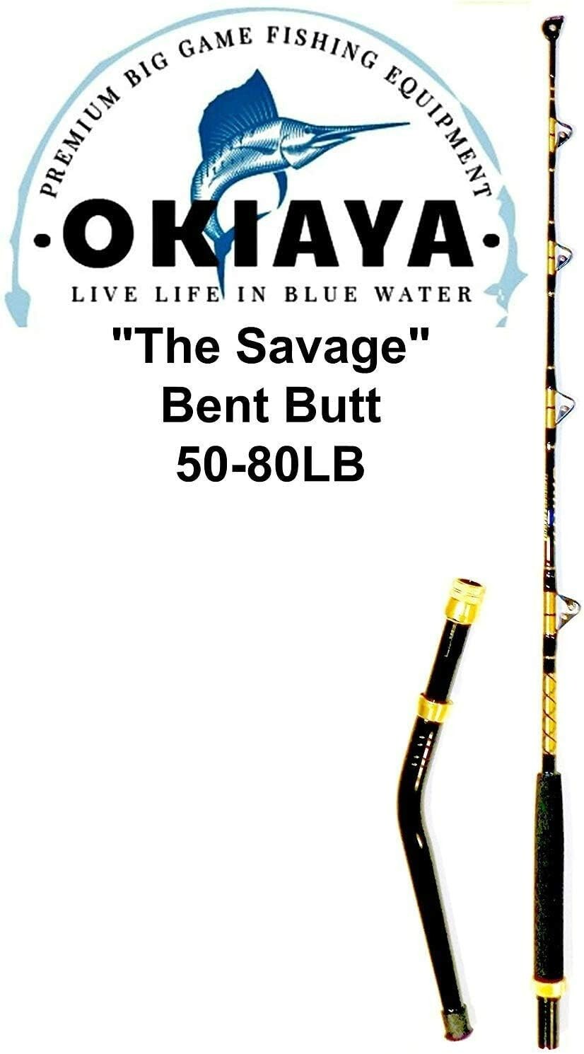 OKIAYA The Savage 50-80lb Bent Butt Saltwater Roller Rod 6ft”