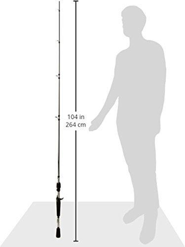 Abu Garcia 6’6” Vengeance Casting Fishing Rod, 1-Piece Rod, 6’6” 1-Piece