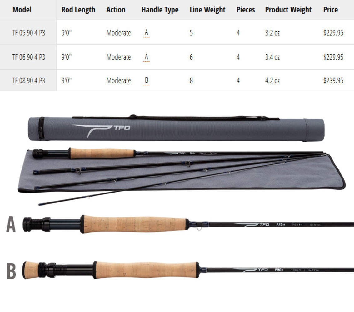 TFO Pro III Fly Fishing Rod+FREE 24 hand selected flies(details in description)