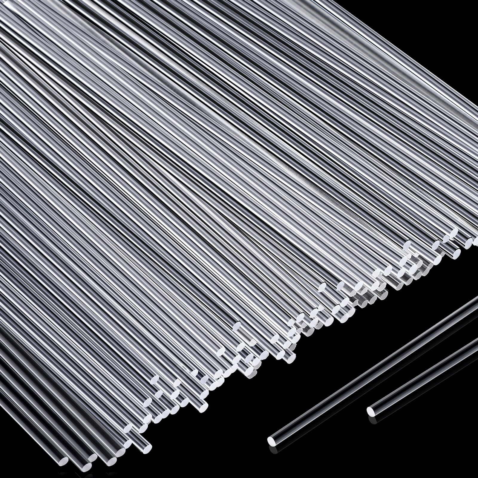 120 Pcs 8 Inch Clear Acrylic Rods 2 Mm Diameter Acrylic Dowel Rods round Plastic