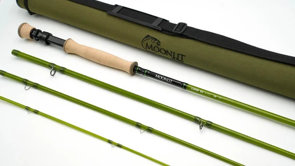 New 2025 Model – Moonlit Lunar S2-Glass 6wt 8′ 2″ Fighting Butt Glass Fly Rod