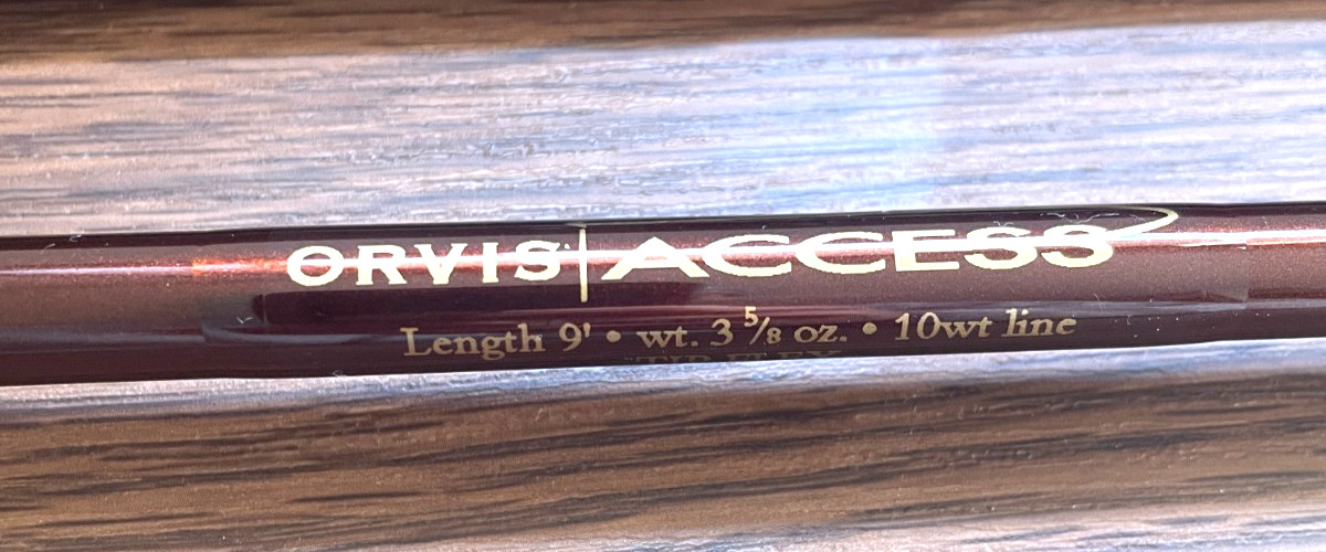 Orvis Access 910-4pe Tip Flex 3-5/8oz #10 wt Line 9’0″ Tube Used Fly Fishing Rod