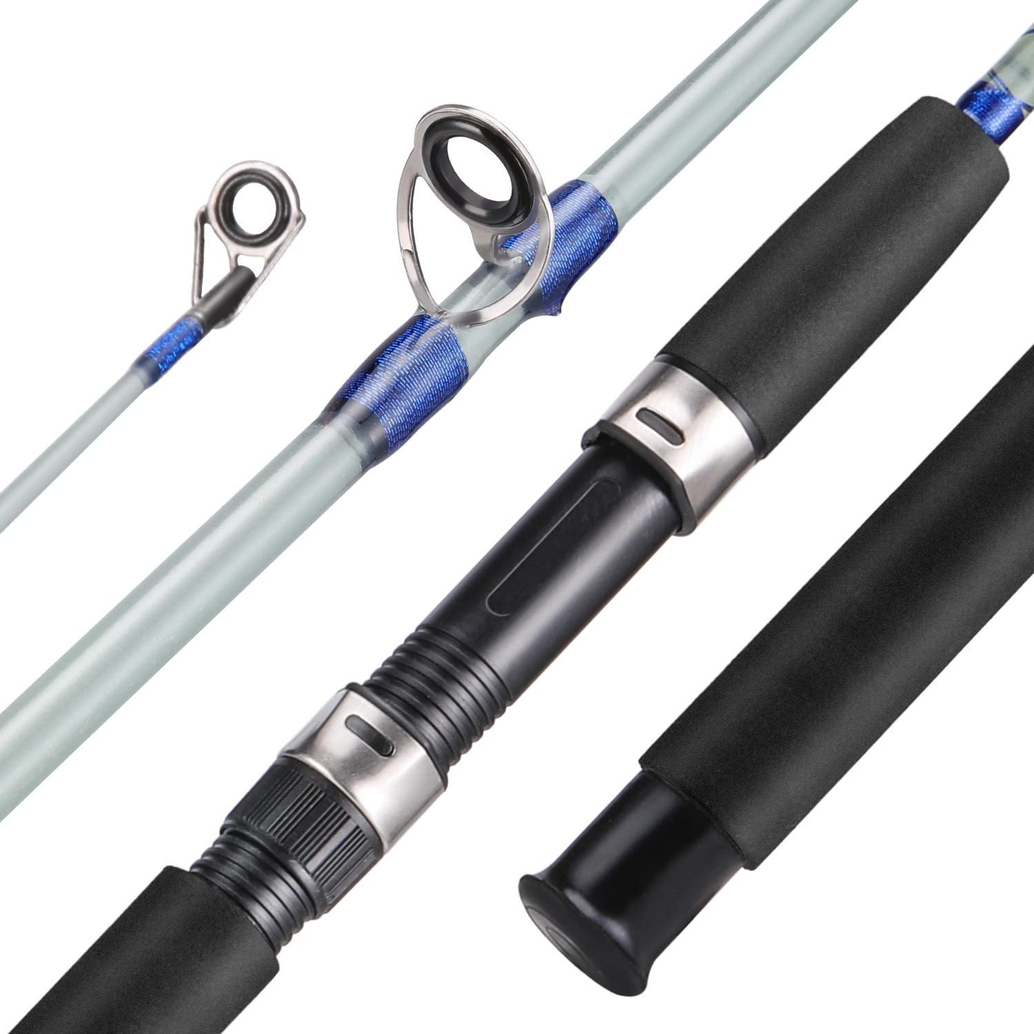 Sougayilang Fishing Rod 2-Piece Composite Blanks Saltwater Trolling Rod